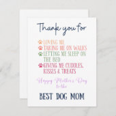 パーソナライズされたドッグママカード シーズンカード (正面/裏面)