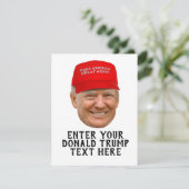 パーソナライズされたドナルド・トランプ MAGA カード (スタンド正面)