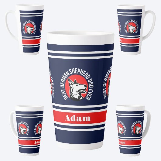 パーソナライズされたド最高のイツの羊飼いパパ カフェラテマグ