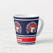 パーソナライズされたド最高のイツの羊飼いパパ カフェラテマグ (右アングル)