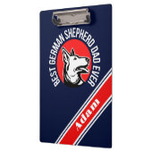 パーソナライズされたド最高のイツの羊飼いパパ クリップボード (左)