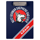 パーソナライズされたド最高のイツの羊飼いパパ クリップボード (正面)