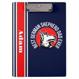 パーソナライズされたド最高のイツの羊飼いパパ クリップボード