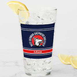 パーソナライズされたド最高のイツの羊飼いパパ タンブラーグラス