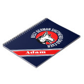 パーソナライズされたド最高のイツの羊飼いパパ ノートブック (左側)