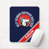 パーソナライズされたド最高のイツの羊飼いパパ マウスパッド (マウス)