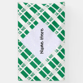 パーソナライズされたナイジェリア国旗タイル 横断幕 (縦)