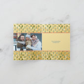 パーソナライズされたナチュクラッカーの写真 クリスマス サンキューカード (内部)