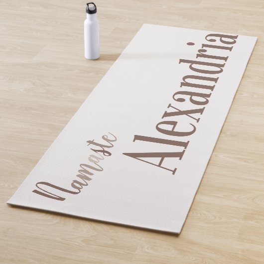 パーソナライズされたナマステスクリプトタイポグラフィ ヨガマット (インサイチュ)