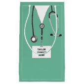 パーソナライズされたナースまたはドクタースモール抱き枕 スモールペーパーバッグ (正面)