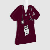 パーソナライズされたナースオーナメント オーナメント (正面)