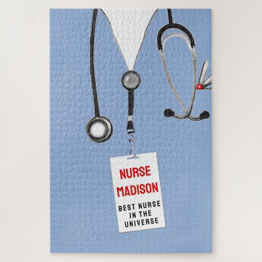 パーソナライズされたナースギフトアイディア ジグソーパズル (縦)