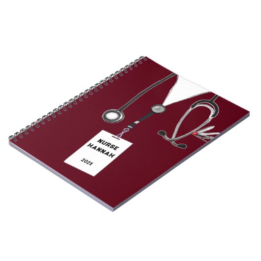 パーソナライズされたナースギフトアイディア ノートブック (左側)