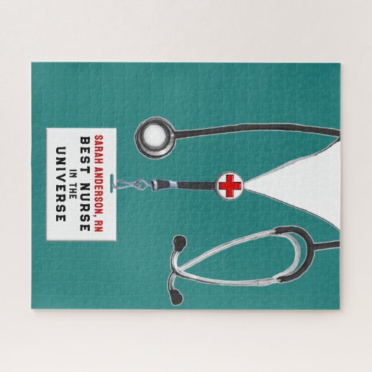 パーソナライズされたナースギフトパズル ジグソーパズル (横)