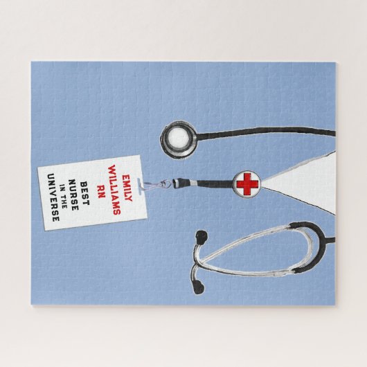 パーソナライズされたナースギフトパズル ジグソーパズル (横)