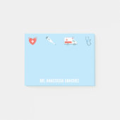 パーソナライズされたナースドクターメディカル看護RN名 ポストイット (正面)