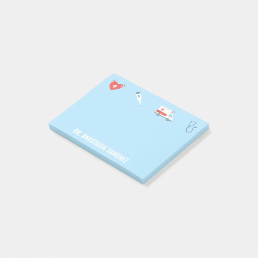 パーソナライズされたナースドクターメディカル看護RN名 ポストイット (アングル)