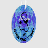 パーソナライズされたナース医 オーナメント (正面)