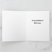 パーソナライズされたナース卒業カード カード (内部)