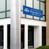 パーソナライズされたナース卒業パーティブルーカスタム 横断幕 (ビルの外側)