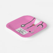 パーソナライズされたナース卒業紙プレート ペーパープレート (傾斜あり)