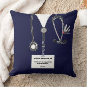 パーソナライズされたナース卒業贈与装飾用クッション クッション (ブランケット)