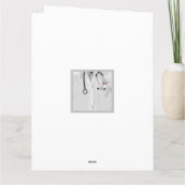 パーソナライズされたナース卒業 カード (裏面)