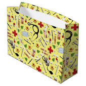 パーソナライズされたナース卒業 ラージペーパーバッグ (裏面アングル)