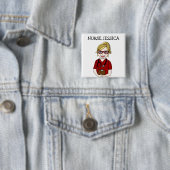 パーソナライズされたナース名バッジ 缶バッジ (インサイチュ)