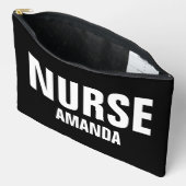 パーソナライズされたナース名前をカスタムする アクセサリーポーチ (見開き)