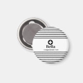 パーソナライズされたナース名磁石 マグネット (正面/裏面)