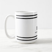 パーソナライズされたナース名 コーヒーマグカップ (左)