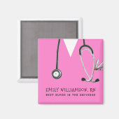 パーソナライズされたナース謝礼 マグネット (正面/裏面)