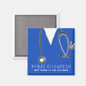 パーソナライズされたナース謝礼 マグネット (正面/裏面)