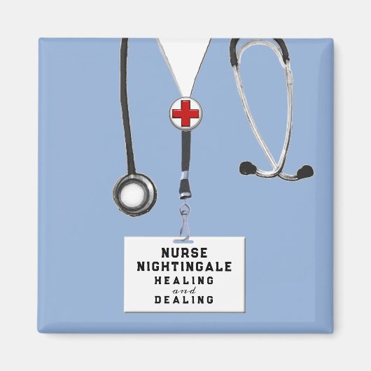 パーソナライズされたナース賞用磁石磁石 マグネット (正面)