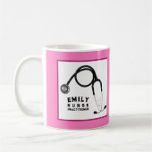 パーソナライズされたナース開業医のギフトアイディア コーヒーマグカップ (左)