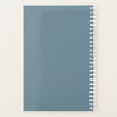 パーソナライズされたナース開業医ダスティブルースクリプト プランナー手帳 (裏面)