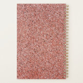 パーソナライズされたナース開業医バラ金ゴールドグリッター プランナー手帳 (裏面)