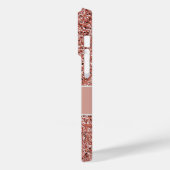 パーソナライズされたナース開業医バラ金ゴールドグリッター Case-Mate iPhoneケース (裏面 / 左)