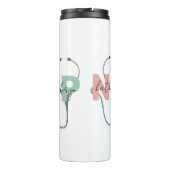 パーソナライズされたナース開業医レトロNP名ギフト タンブラー (裏面)