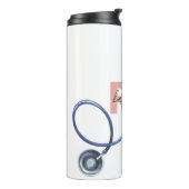 パーソナライズされたナース開業医レトロNP名ギフト タンブラー (回転左)