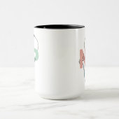 パーソナライズされたナース開業医レトロNP名ギフト マグカップ (中央)