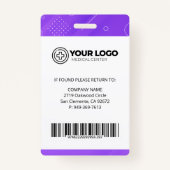 パーソナライズされたナース開業医NP写真 バッジ (裏面)