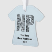 パーソナライズされたナース開業医NP オーナメント (正面)