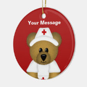 パーソナライズされたナース飾り セラミックオーナメント (左)