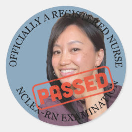 パーソナライズされたナース3インチnclex rn試験に合格 ラウンドシール