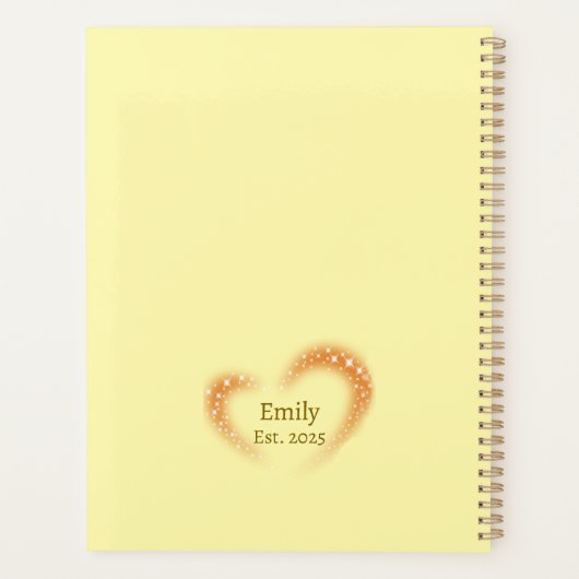 パーソナライズされたナース – かわいいカボチャ&紅葉 プランナー手帳 (裏面)