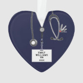 パーソナライズされたナース オーナメント (裏面)