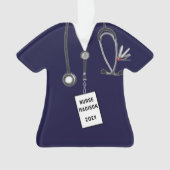 パーソナライズされたナース オーナメント (正面)