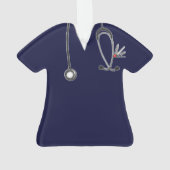 パーソナライズされたナース オーナメント (裏面)